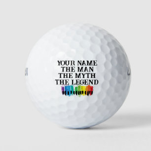 Custom The man the myth the legend golf balls
