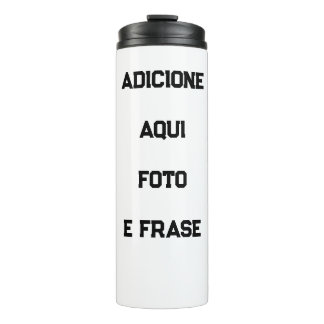 Custom Thermal Bottle: Photo, Phrase and Name Thermal Tumbler