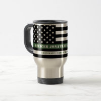 Custom Thin Green Line USA Flag Military Soldier