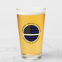 Custom Thin White Line USA Flag EMS EMT 