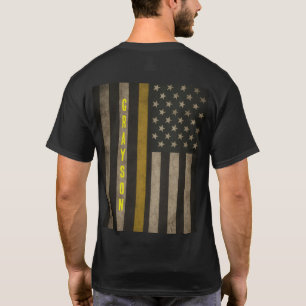 Custom Thin Yellow Line Dispatcher T-Shirt