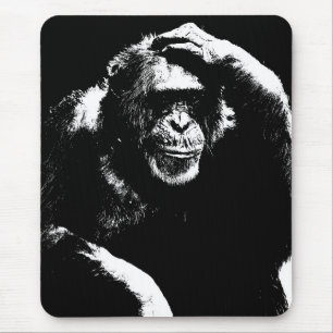 Custom Thinking Ape Pop Art Trendy Modern Template Mouse Mat