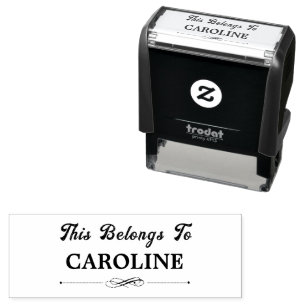 Custom This Belongs To Self Inking Rubber Stamp