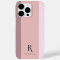 Custom Three Colour Block Dusty Rose Gold Pastel