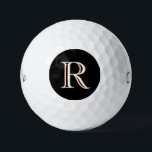 Custom Three Layered Monogram  Golf Balls<br><div class="desc">UNIQUE LAYERING OF THE MONOGRAM -- look closely and you will see three colours,  which gives it the feeling of depth.    Special idea for a gift or you might just enjoy for yourself! If you have any design questions or a special request,  please send an email to: charmdesignstudio@rcn.com</div>