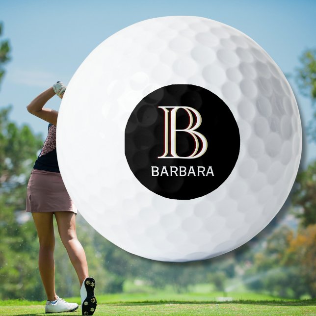 Custom Three-Layered Monogram with First Name Golf Balls (Creator Uploaded)