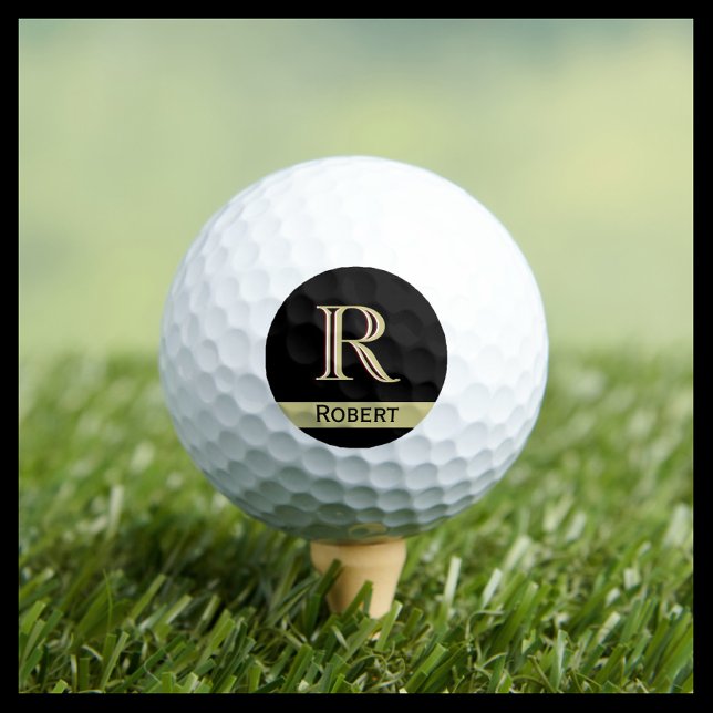 Custom Three-Layered Monogram with First Name  Golf Balls (Creator Uploaded)
