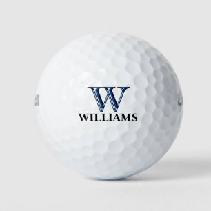 Custom Three Layered Monogram with First Name Golf Balls