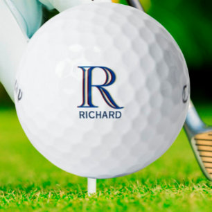 Custom Three Layered Monogram with First Name Golf Golf Balls