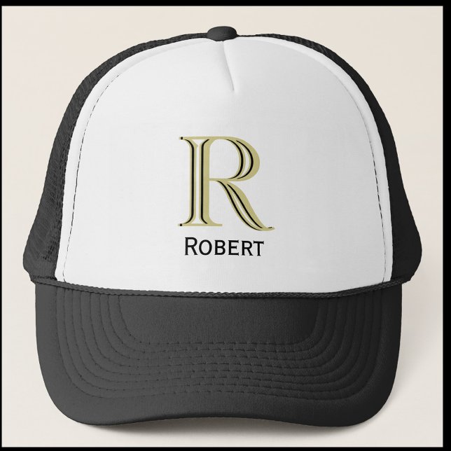 Custom Three-Layered Monogram with First Name  Trucker Hat (Creator Uploaded)