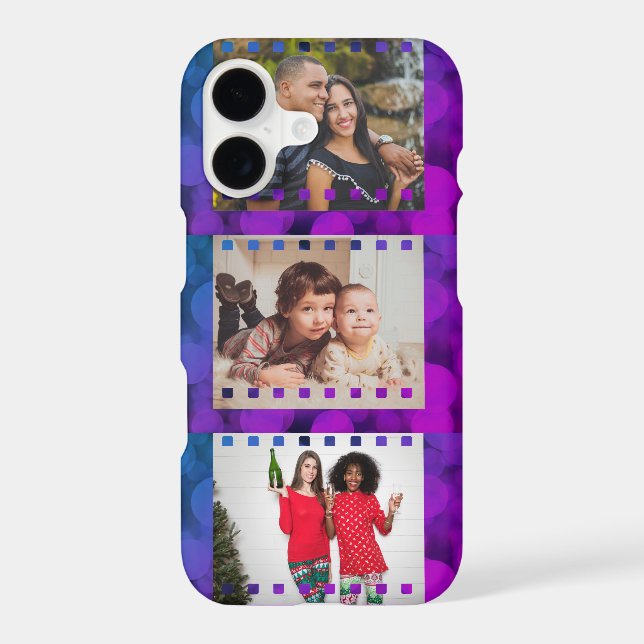 Custom Three Photo Personalized Picture Film (Back)