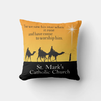 Custom Three Wise Men Star of Bethlehem Christmas Cushion