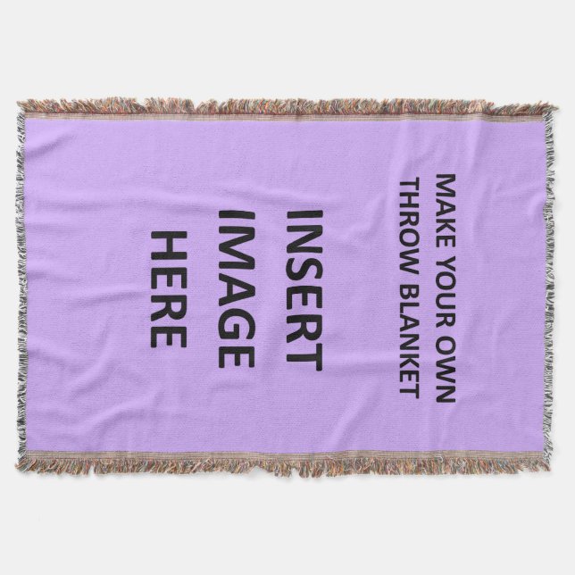 Custom Throw Blanket Template to Make Your Own (Front)