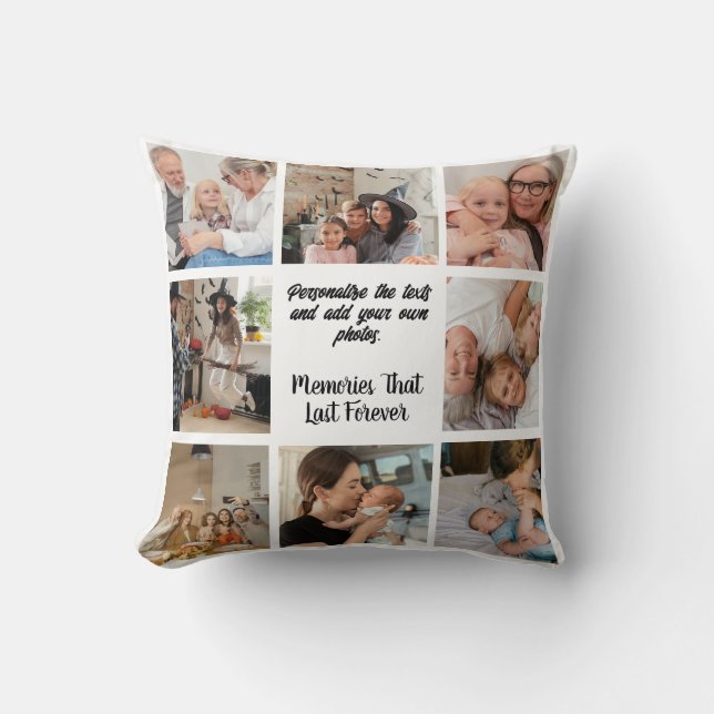 Custom Throw Pillow: Personalised Home Decor Gift Cushion (Front)