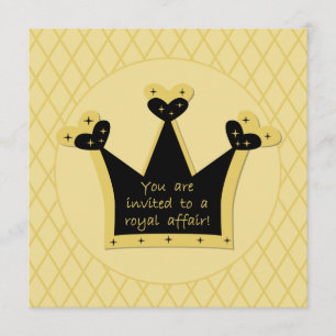 Custom Tiara Royal Affair Birthday Invitation