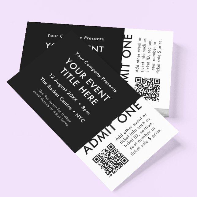 Custom Ticket Template | QR Code Event Ticket (Creator Uploaded)