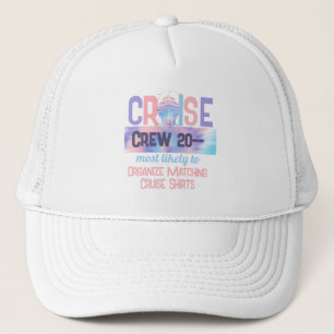 Custom Tie Dye Most Likely To Funny Cruise 2024 Trucker Hat