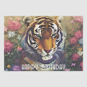 Custom Tiger Text Tissue Paper