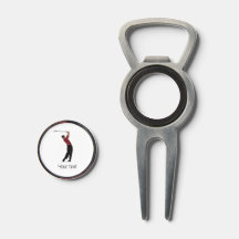 Custom Tiger Woods Logo Golf Divot and Putting Pin