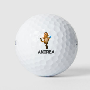 Custom tiger year cartoon golf balls