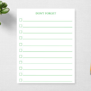 Custom To Do List Organising Planning Productivity Notepad
