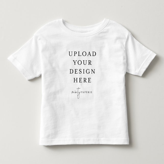 Custom Toddler Kids Basic T-Shirt - Do It Yourself (Front)