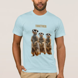 Custom “Together” Meerkat T-Shirt Animal Lovers