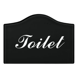 Custom toilet restroom washroom bathroom door sign