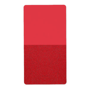 Custom Tomato Red Bottom-Texture Labels