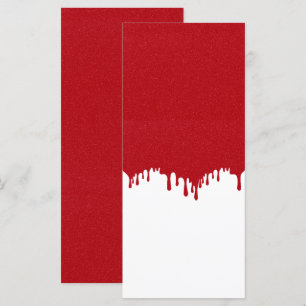 Custom Tomato Red Drip Effect Menu