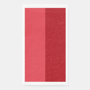 Custom Tomato Red Dual Panel Paper Napkin