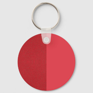 Custom Tomato Red Dual-Texture Keychain