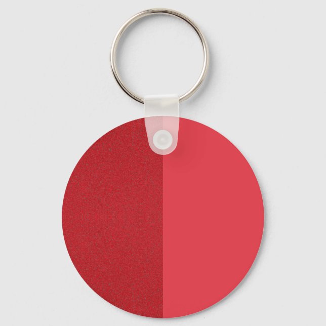 Custom Tomato Red Dual-Texture Keychain (Front)