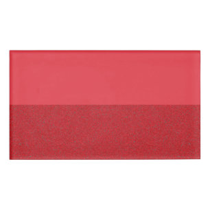 Custom Tomato Red Dual-Texture Name Tag