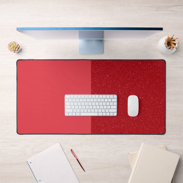 Custom Tomato Red Duo Desk Mat – Vibrant Statement (Office 1)