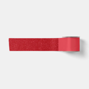 Custom Tomato Red Glitter Block Ribbon Satin Ribbon