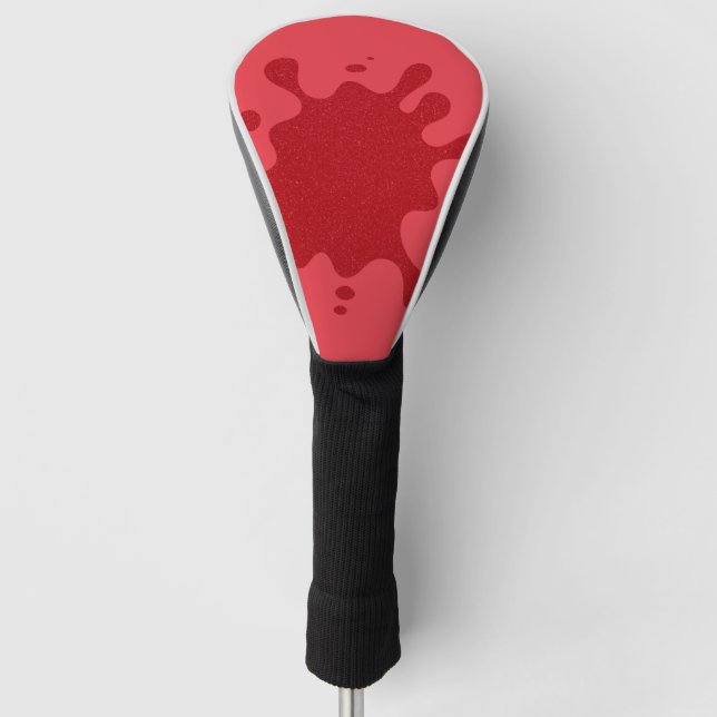 Custom Tomato Red Golf Driver Cover (Front)