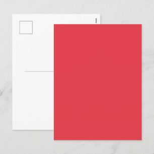 Custom Tomato Red Holiday Postcard