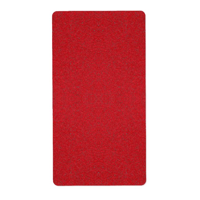 Custom Tomato Red Noise Shipping Labels (Front)