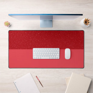 Custom Tomato Red Noise & Solid Desk Mat
