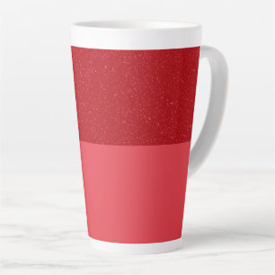 Custom Tomato Red Noise Top Latte Mug