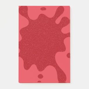 Custom Tomato Red Paint Splash Post-it® Notes