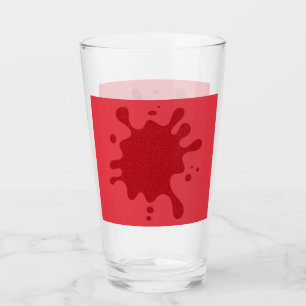 Custom Tomato Red Pint Glass Cup