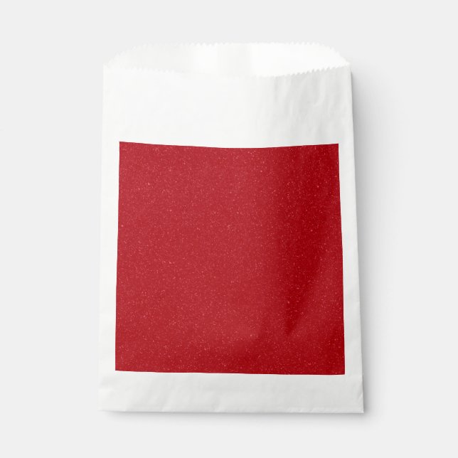Custom Tomato Red Speckled Favour Bags (Front)