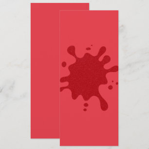 Custom Tomato Red Splash Flat Card (Tomato Noise)