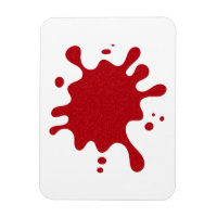 Custom Tomato Red Splash Magnet – White Background