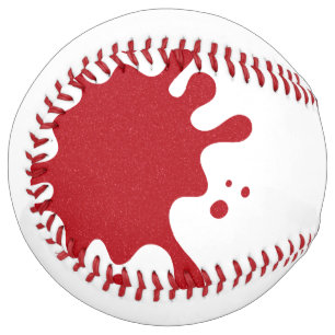 Custom Tomato Red Splash Softball Gift
