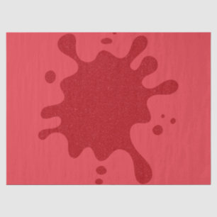 Custom Tomato Red Splash Tissue Paper
