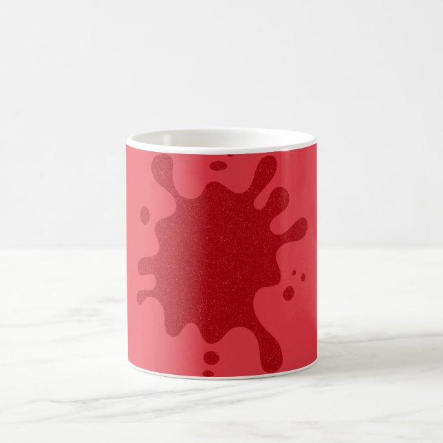 Custom Tomato Red Splat Mug (Center)
