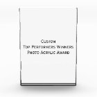 Custom Top Performers Winners Photo Acrylic Award